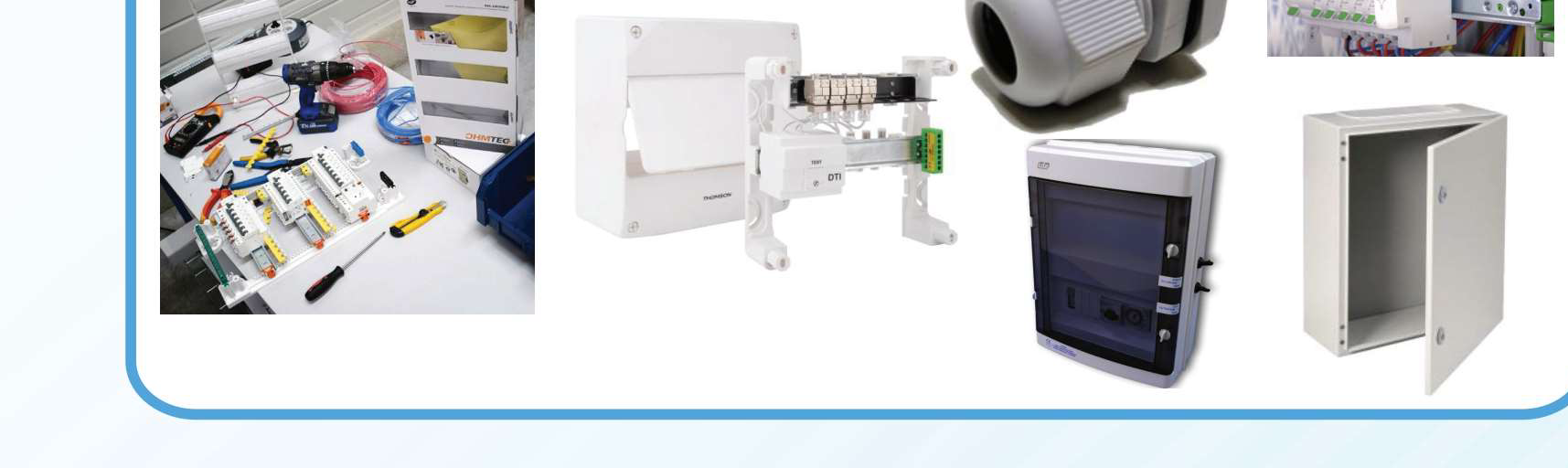 Coffrets & accessoires — Coffrets électriques, armoires et accessoires d'installation.